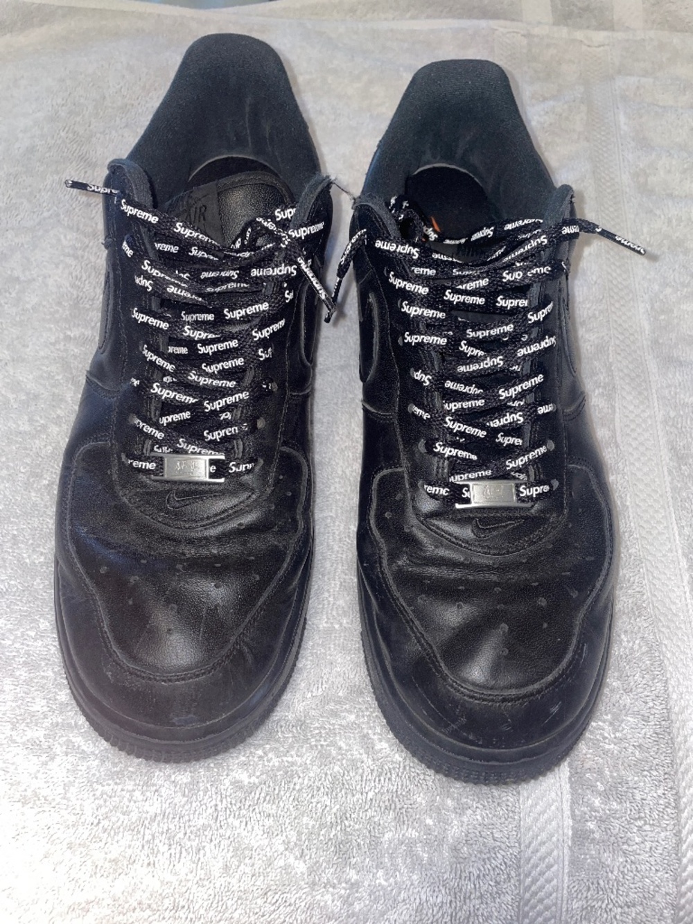 Black Supreme Air Force 1 Collab